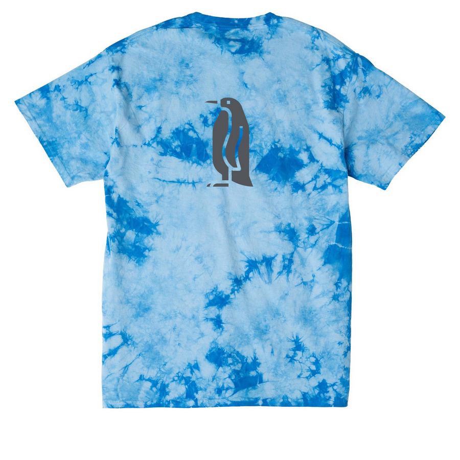 Stevenson Soccer, a Sky Blue Crystal Tie Dye Tee (back-view)