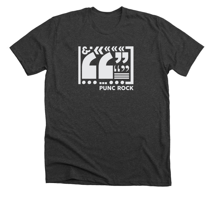 Punc Rock, a Dark Grey Heather Premium Unisex Tee