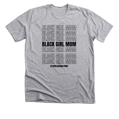 Black Girl Mom Merch, a Athletic Heather Premium Unisex Tee