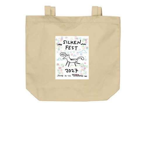 Silkenfest 2027 Gag Totes, a Oyster Organic Cotton Tote Bag