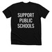 Support Public Schools Adult Tee, a Solid Black Blend Premium Unisex Tee