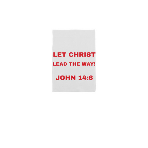 John 14:6, a White 12" x 18" Yard Flag