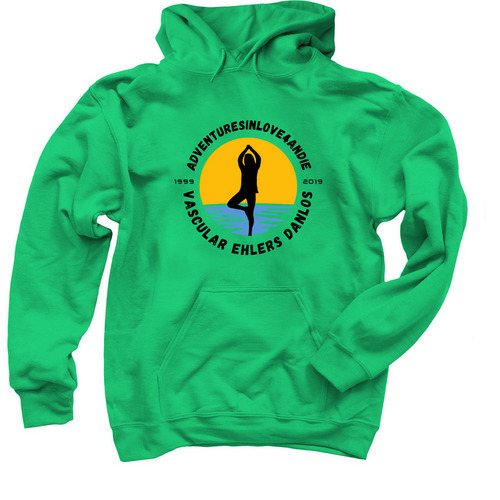 6th Ann Adventuresinlove4Andie Memorial Event, a Irish Green Pullover Hoodie