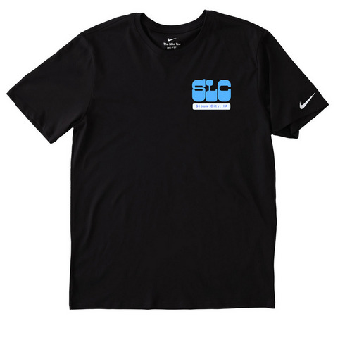 Groovy Rad Tech NIKE, a Black Nike Dri-FIT Jersey Blend Performance Tee