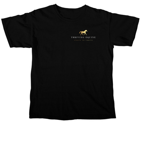Thriving Equine Apparel, a Black Comfort Colors Unisex Tee