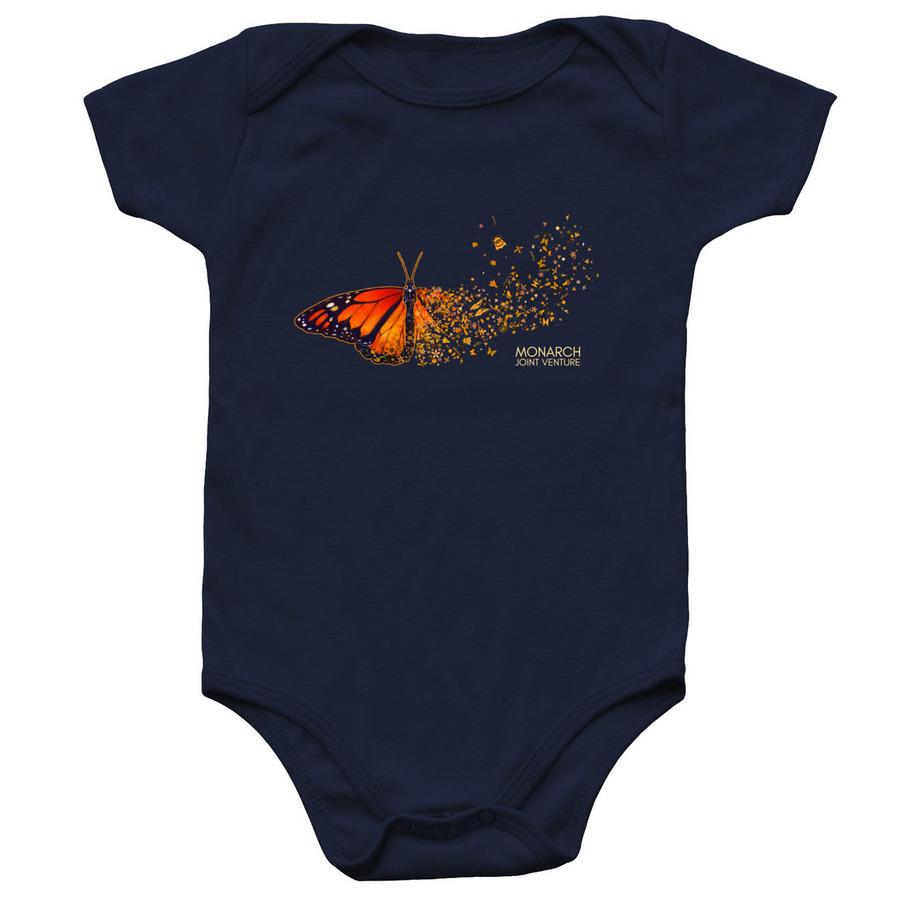 Monarch & Pollinator Ambassador -- Infant, a Navy Infant Onesie