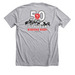 UNL Rugby's 50th Anniversary, a Athletic Heather Premium Unisex Tee (back-view)