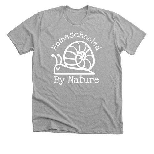 Homeschooled by Nature, a Athletic Heather Premium Unisex Tee