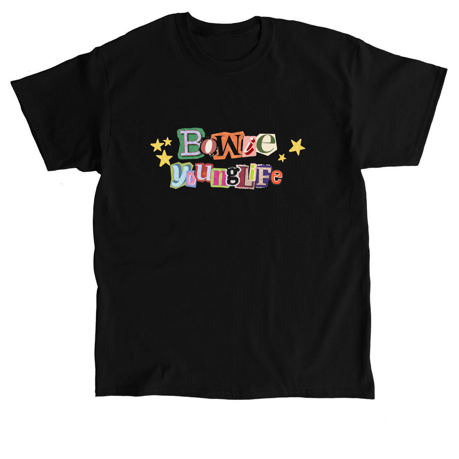 BOWIE YL BACK TO SCHOOL SHIRT, a Black Classic Unisex Tee
