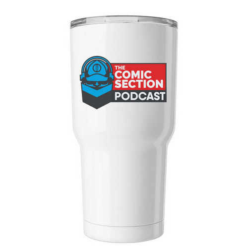 The Comic Section Tumbler, a White Insulated Tumbler