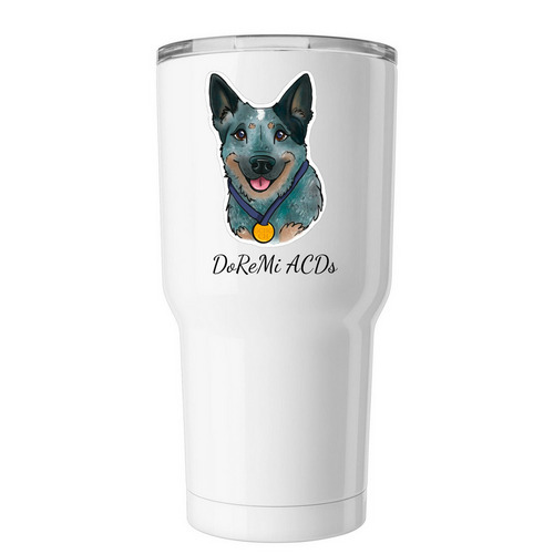 Tumblers, a White Insulated Tumbler