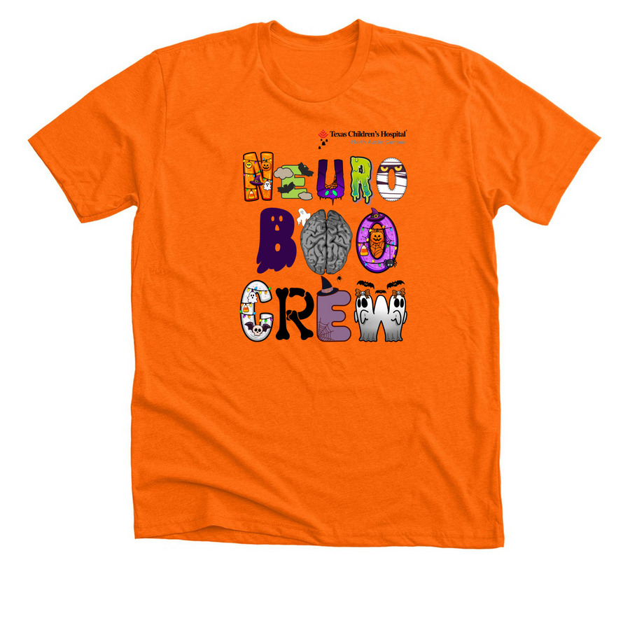 NEURO BOO CREW, a Neon Orange Premium Unisex Tee