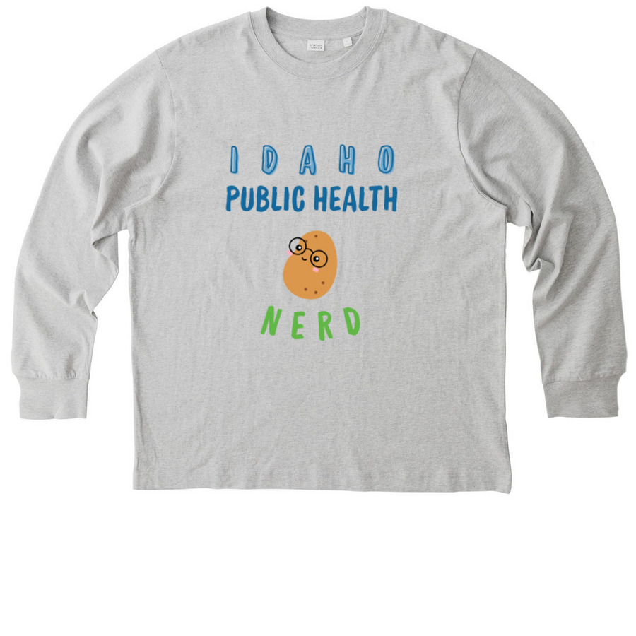 IPHA-ID PH Nerd&nbsp;, a Cool Heather Grey Stanley/Stella Unisex Freestyler Heavyweight Long Sleeve Tee