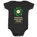 Greater Chicago Food Depository Onesie, a Black Infant Onesie