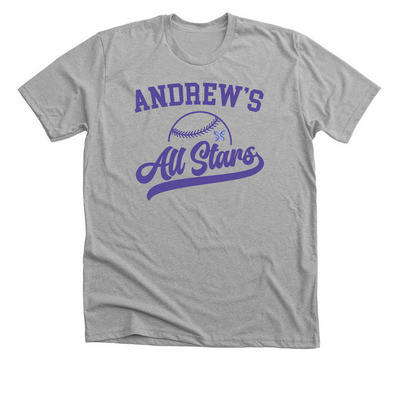 Andrew?s All Stars 2026, a Athletic Heather Premium Unisex Tee