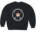 PEAKCO Teacher, a Black Softstyle Crewneck Sweatshirt (back-view)