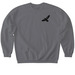 Wolf (Raven) Haven, a Charcoal Softstyle Crewneck Sweatshirt