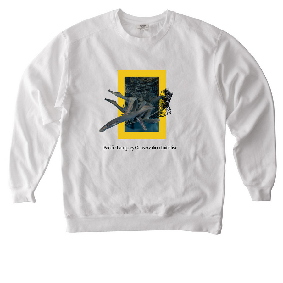 PLCI IX10 Nature, a White Comfort Colors Crewneck Sweatshirt