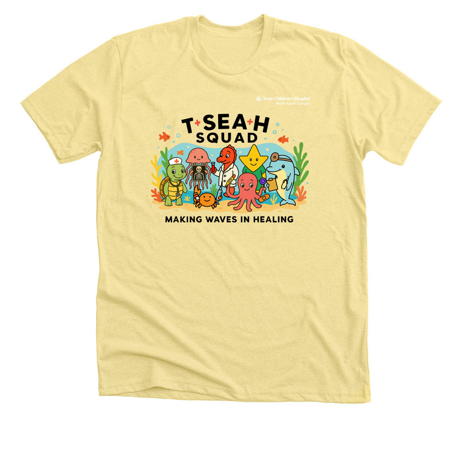 TCH ATX Sea Squad, a Heather Yellow Gold Premium Unisex Tee