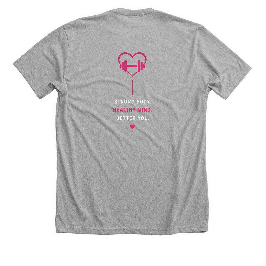 GIIF Signature Collection, a Athletic Heather Premium Unisex Tee (back-view)