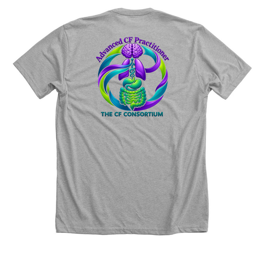 Back logo tshirt, a Athletic Heather Premium Unisex Tee (back-view)