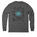 2026 Chapter Shirt, a Aluminum Grey Allmade Eco Triblend Long Sleeve Tee (back-view)
