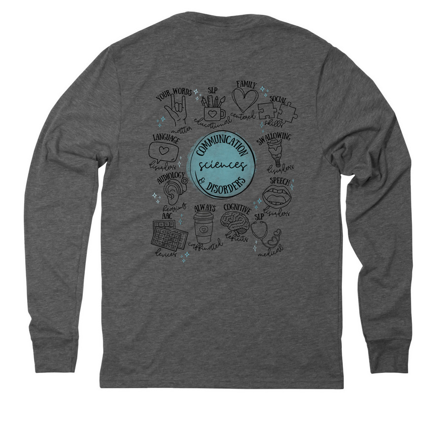 2026 Chapter Shirt, a Aluminum Grey Allmade Eco Triblend Long Sleeve Tee (back-view)