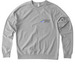 Pollinator Pathway Logo - black, a Granite Grey Heather Allmade Organic French Terry Crewneck Sweatshirt