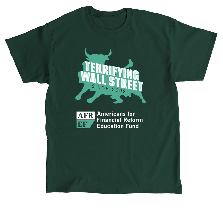 Terrifying Wall Street Tees, Dark, a Forest Green Classic Unisex Tee