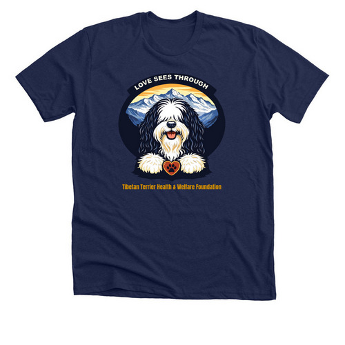 Love Sees Through, a Solid Navy Blend Premium Unisex Tee
