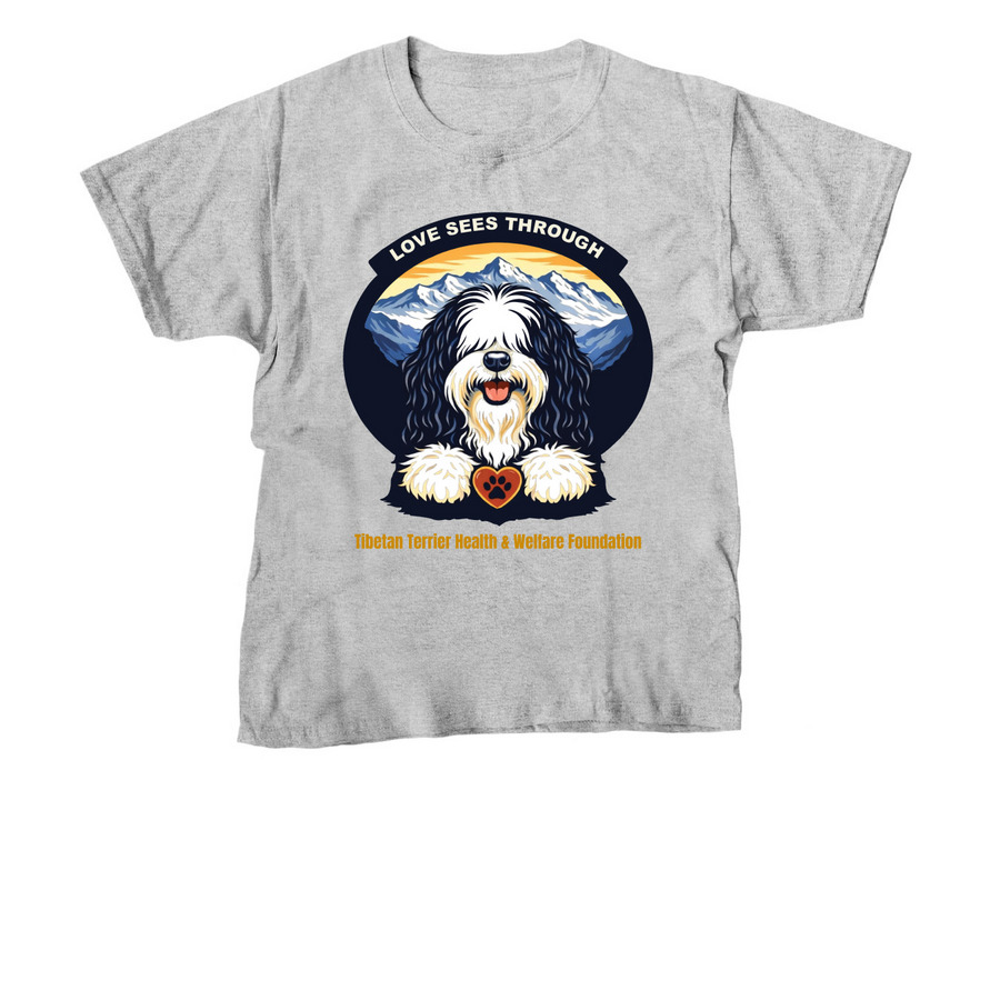 Love Sees Through, a Sport Grey Youth Unisex Tee