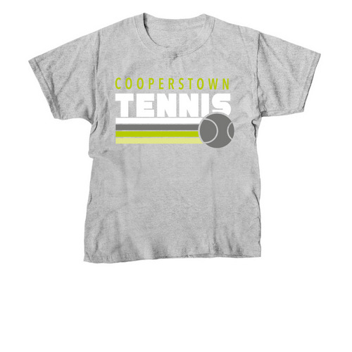 Coop Tennis Fast Ball (White), a Sport Grey Youth Unisex Tee