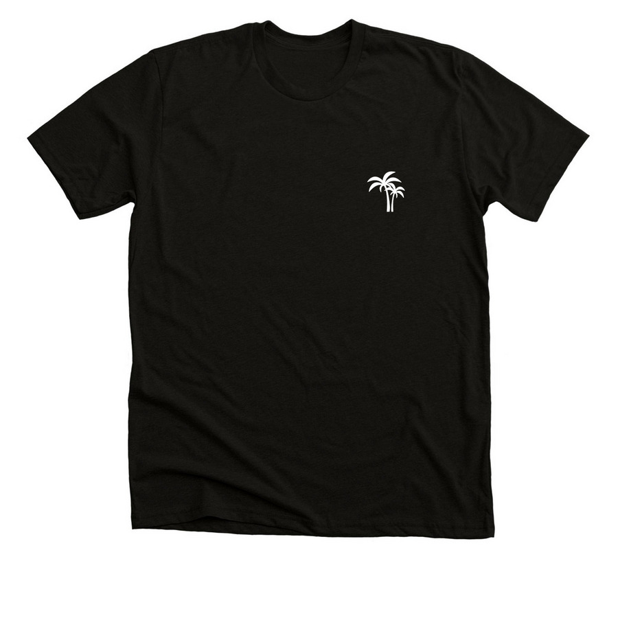 Summer Sunset, a Solid Black Blend Premium Unisex Tee