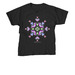 Pastel florals, a Black Youth Unisex Tee