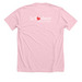 Happiest Nurse on Earth, a Heather Pink Premium Unisex Tee (back-view)