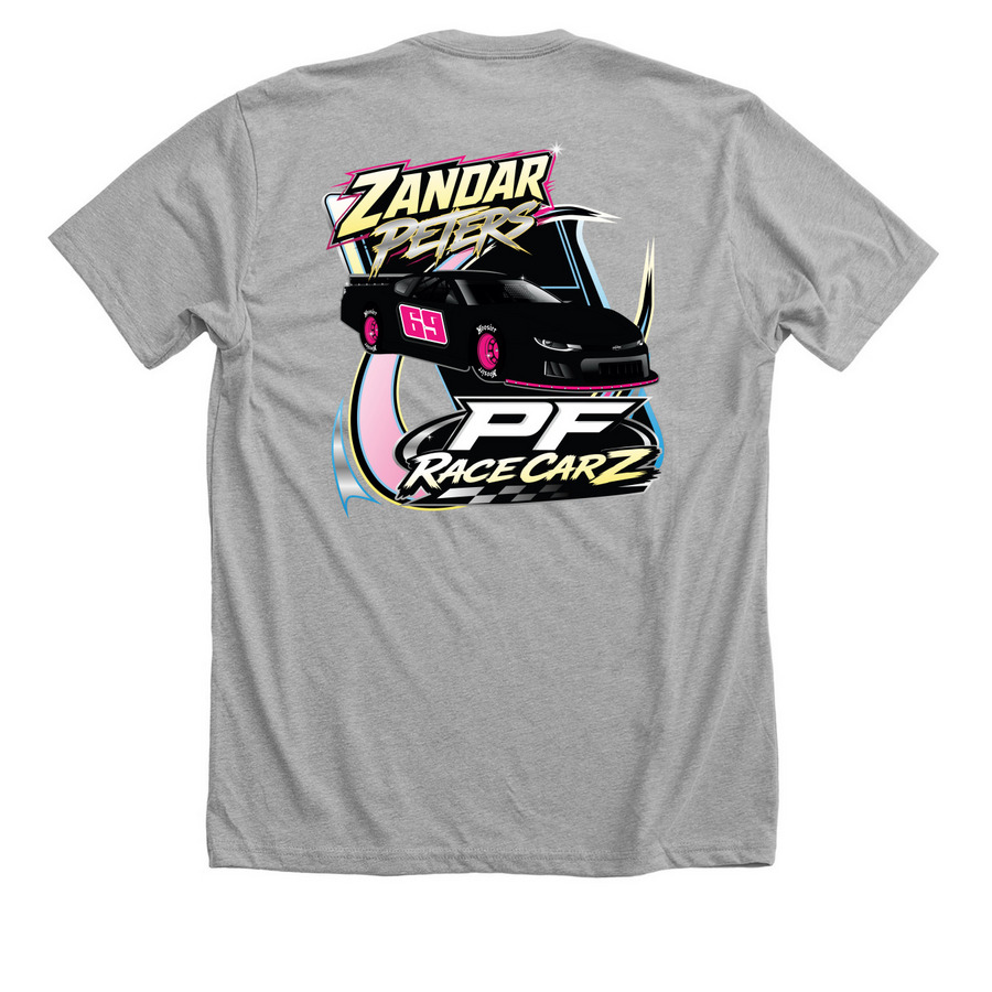 2026 ZRP Design, a Athletic Heather Premium Unisex Tee (back-view)