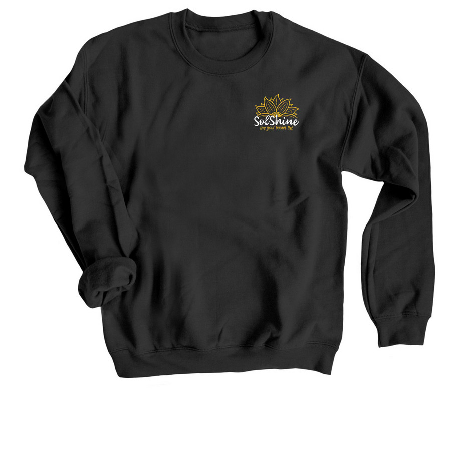 (White Logo) Crewnecks & Hoodies, a Black Crewneck Sweatshirt