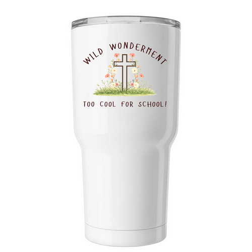 Wild Wonderment Tumbler, a White Insulated Tumbler
