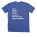 St. Matthew's Non-Negotiables, a Solid True Royal Premium Unisex Tee