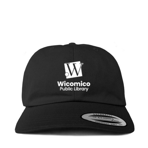 Library Logo Hats, a Black Printed Classic Baseball Cap