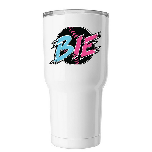 Tumblers, a White Insulated Tumbler