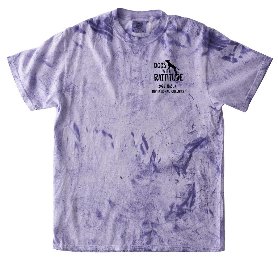Dogs With Rattitude Qualifier Gear - 2026, a Amethyst Comfort Colors Colorblast Tee