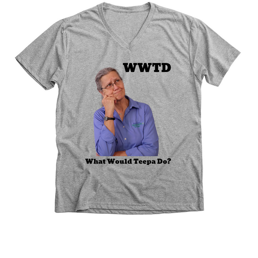 2026 Team Retreat, a Athletic Heather Premium V-Neck Tee