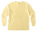 Long Sleeve Cotton Pocket Tee in Bright Colors, a Butter Comfort Colors Long Sleeve Pocket Tee (back-view)