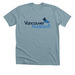 Vancouver Audubon Logo, a Heather Blue Lagoon Premium Unisex Tee