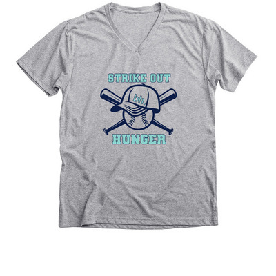 BH CARES, a Athletic Heather Premium V-Neck Tee