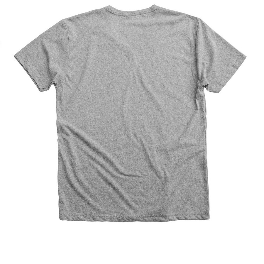 Tibbies Worldwide, a Athletic Heather Premium V-Neck Tee (back-view)