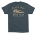 Devil's Lake Pocket/Back Shirt (Sand), a Vintage Navy Premium Cotton Tee (back-view)