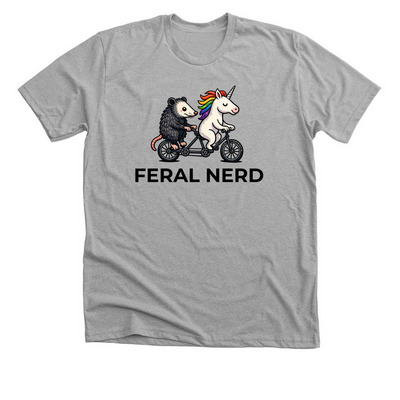 Nerds for NKN, a Athletic Heather Premium Unisex Tee