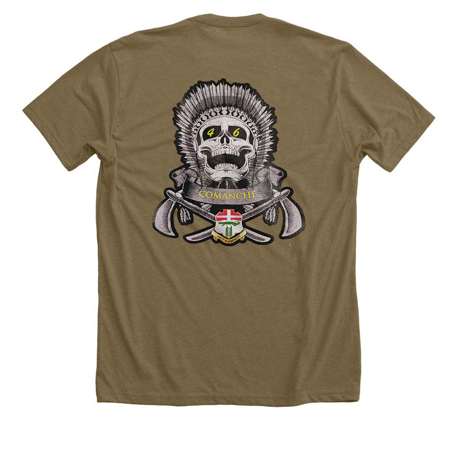 C Co Green Tees, a Heather Olive Premium Unisex Tee (back-view)